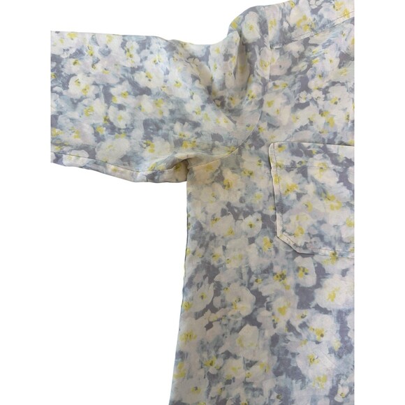 Rebecca Taylor Silk Floral Blouse Size 8 Romantic Boho Chic Feminine Top - Picture 8 of 8